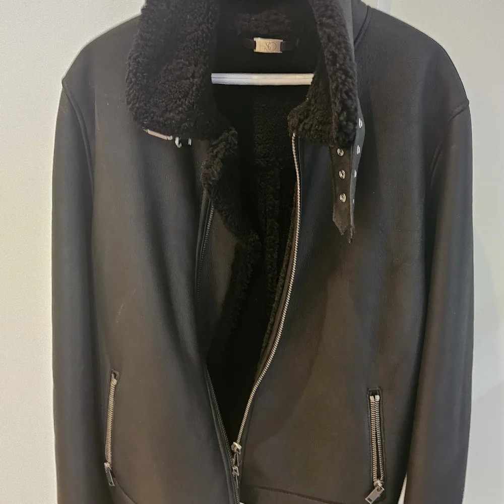HiSo Code Shearling Aviator Jacket - Picture 2 of 2